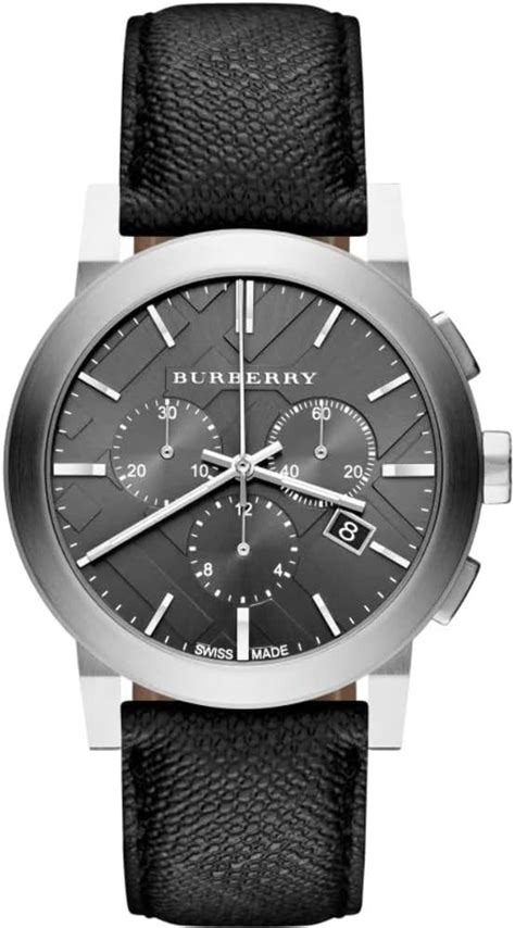 Burberry Black Dial Black Fabric Strap Mens Watch BU9362